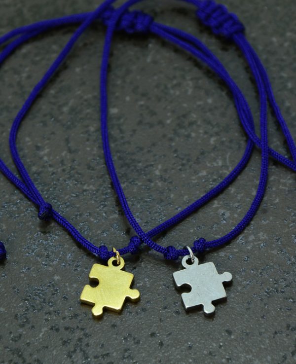 Çelik Puzzle Halhal-Bileklik