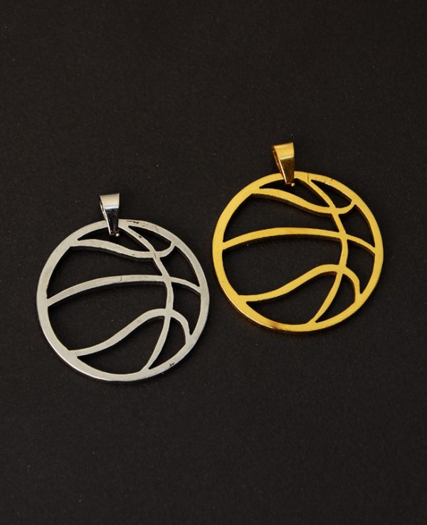 Çelik Basket Topu Kolye Ucu