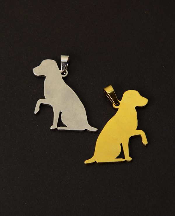 Çelik Labrador Köpek Kolye Ucu