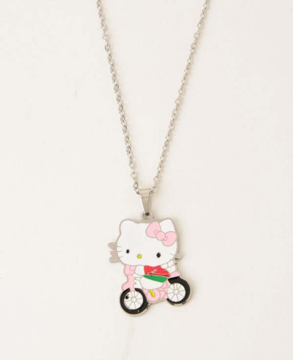 Çelik Motorcu H-Kitty Kolye