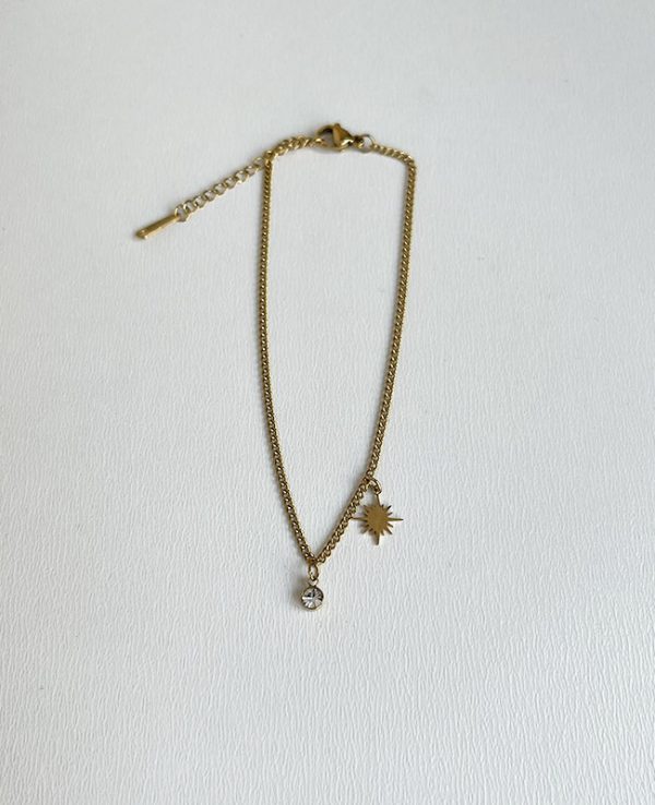 Çelik Beyaz Tek Taş Halhal